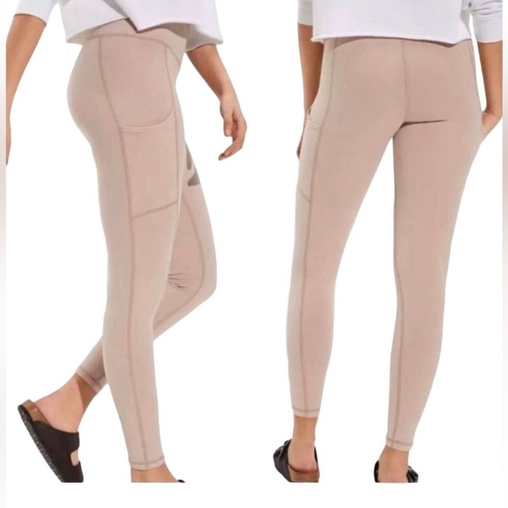 American Eagle AEO the everything pocket legging XS NWT‎ light tan pastels light